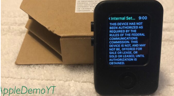 Apple Watch原型具有watchOS操作系统的第一个beta版本