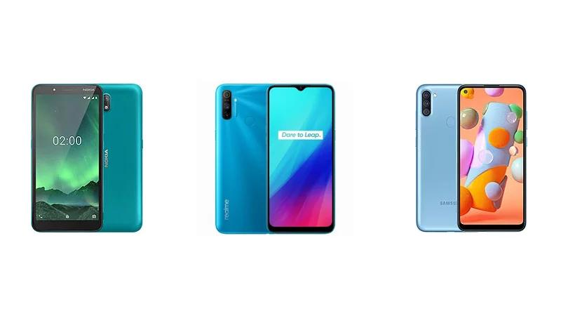 诺基亚C2，Realme C3，三星Galaxy A11，规格对比