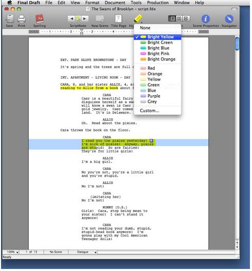 ​Final Draft 10这款Mac应用程序旨在让剧本创作变得轻松