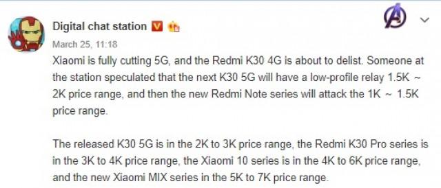 小米新款5G  Redmi手机获得3C认证