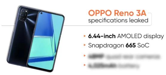 OPPO  Reno  3A规格已在新报告中泄露