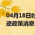 04月18日吐鲁番前往五指山最新出行防疫轨迹政策消息公布