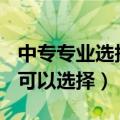 中专专业选择有哪些?（中专专业大全 有哪些可以选择）