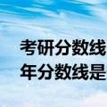 考研分数线国家线最新（考研国家线发布 今年分数线是多少）