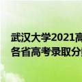 武汉大学2021高考录取分数线理科湖北（武汉大学2021年各省高考录取分数线）