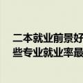 二本就业前景好的10大专业（二本大学热门专业排行榜 哪些专业就业率最高）