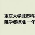 重庆大学城市科技学院的学费是多少（重庆大学城市科技学院学费标准 一年学费是多少）