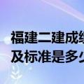 福建二建成绩合格线标准（福建二建合格分数及标准是多少）