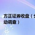 方正证券收盘（分析师喊出A股4000点 方正证券回应：已启动调查）