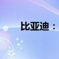 比亚迪：刀片电池可行驶120万公里