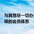 与其想尽一切办法提前“复活”点播节目不如设计一个分等级的会员体系