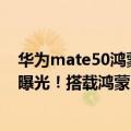 华为mate50鸿蒙系统（今日最新更新 华为Mate50渲染图曝光！搭载鸿蒙3.0）