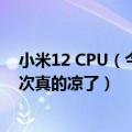 小米12 CPU（今日最新更新 小米12S处理器数据曝光：这次真的凉了）