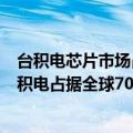 台积电芯片市场占有率（今日最新更新 Counterpoint：台积电占据全球70%智能手机芯片组市场份额）