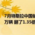 7月特斯拉中国销量（今日最新更新 特斯拉中国6月销售7.8万辆 翻了1.35倍）