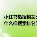 小红书热搜榜怎么看（今日最新更新 小红书搜索流量机制是什么样搜索排名怎么做）