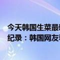 今天韩国生菜最新更新涨到200韩元价格增速创下近24年的纪录：韩国网友看不下去了