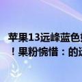 苹果13远峰蓝色好看吗（今日最新更新 iPhone 14新增紫色！果粉惋惜：的远峰蓝和粉色要没了）