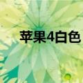 苹果4白色（iphone4白苹果了怎么办）