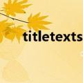 titletextstyle（