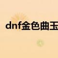 dnf金色曲玉有啥用（dnf金色曲玉怎么换）