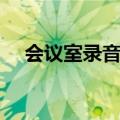 会议室录音笔（会议室系统可以录音吗）