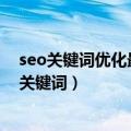 seo关键词优化最多可以添加几个词（如何选择和设置SEO关键词）