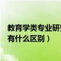 教育学类专业研究生（教育学考研学术型硕士与专业型硕士有什么区别）