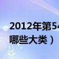 2012年第54届格莱美共设立都少奖项（各有哪些大类）