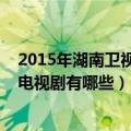 2015年湖南卫视播过的电视剧有哪些（2015湖南卫视播的电视剧有哪些）