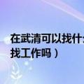 在武清可以找什么工作（想在天津武清去找个工作、武清好找工作吗）