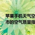 苹果手机天气空气污染指数在哪看（怎样用iPhone获取城市的空气质量指数与排名）