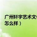 广州轩宇艺术文化有限公司（广州彩绘轩艺术文化有限公司怎么样）