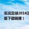 实况足球2014汉化版下载（实况足球2013中超亚冠全汉化版下载链接）