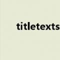 titletextstyle（