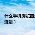 什么手机浏览器最省流量（最好能缓存常用的网址进去不用流量）