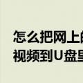 怎么把网上的视频放到u盘里（如何在网上下视频到U盘里）