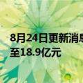 8月24日更新消息 雅士利国际：上半年收入同比下降12.5%至18.9亿元