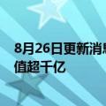 8月26日更新消息 广汽埃安A轮融资正式挂牌，预计投后估值超千亿