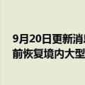 9月20日更新消息 莫桑比克：预计道达尔能源将于明年3月前恢复境内大型LNG项目