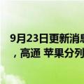 9月23日更新消息 联发科手机芯片市占率连续八个季度居首，高通 苹果分列二三