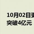 10月02日更新消息 2022年年国庆档总票房突破4亿元