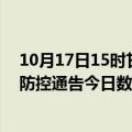 10月17日15时甘肃嘉峪关疫情最新通报详情及嘉峪关疫情防控通告今日数据