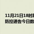 11月21日18时黑龙江哈尔滨疫情新增确诊数及哈尔滨疫情防控通告今日数据