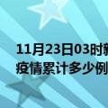 11月23日03时新疆巴音郭楞疫情现状详情及巴音郭楞这次疫情累计多少例