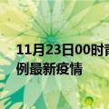 11月23日00时青海海北最新疫情状况及海北今天增长多少例最新疫情