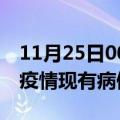 11月25日00时辽宁鞍山疫情情况数据及鞍山疫情现有病例多少