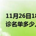 11月26日18时四川南充疫情最新消息新增确诊名单多少人