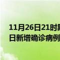 11月26日21时黑龙江牡丹江疫情累计确诊人数及牡丹江今日新增确诊病例数量