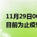 11月29日00时甘肃平凉累计疫情数据及平凉目前为止疫情总人数